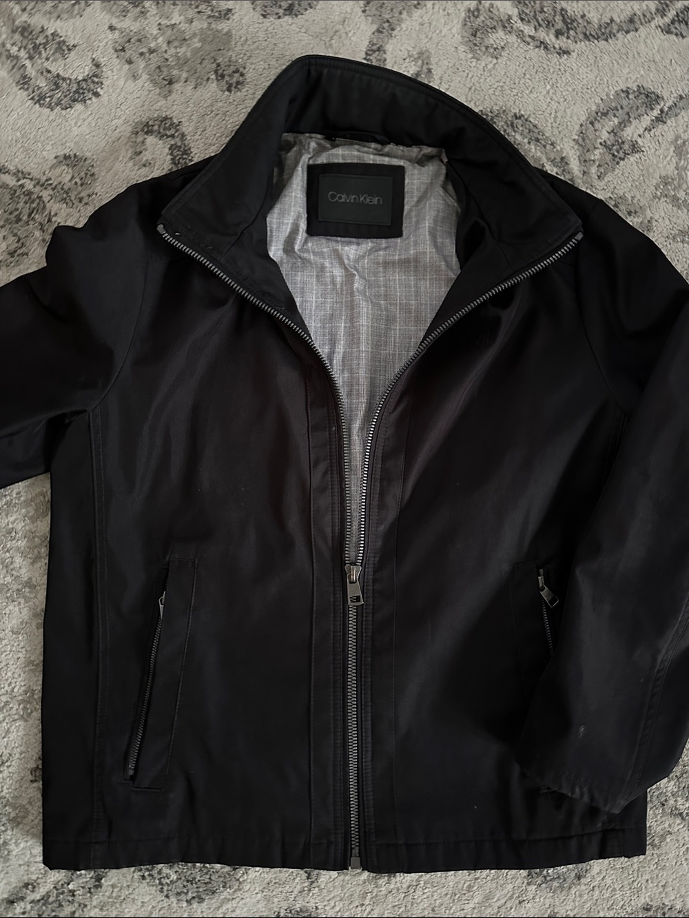 Calvin Klein Men's Black Lightweight Zip Jacket